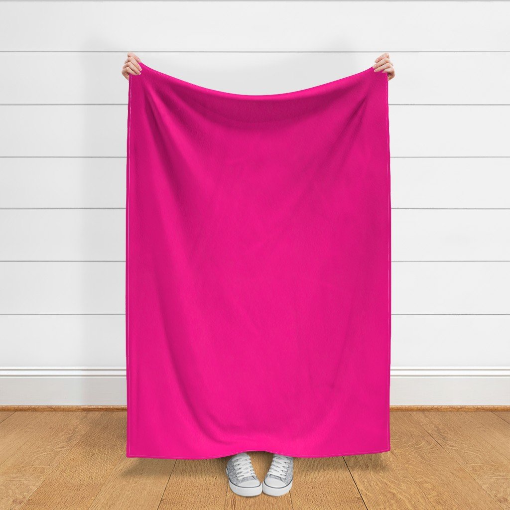 SOLID HOT PINK ff028d HTML HEX Colors Fabric coordinate trim fabric