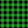 Green and Black Buffalo Check Gingham Plaid