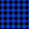 Blue and Black Buffalo Check Gingham Plaid