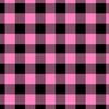 Pink and Black Buffalo Check Gingham Plaid