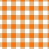 Orange and White Buffalo Check Gingham Plaid