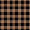 Night Black and Earth Tan Check Gingham Plaid