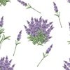 Lavender Floral Sprig on White
