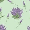 Lavender Floral Sprig on Mint