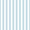 One Inch Beach Hut Stripes in Springtime Sky Blue and White