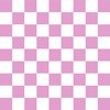 Two Inch Checks in Springtime Pink and White