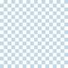 One Inch Checks in Springtime Sky Blue and White