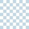 Two Inch Checks in Springtime Sky Blue and White