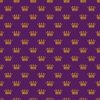 Small 1.5 Inch Gold Crowns on Royal Purple