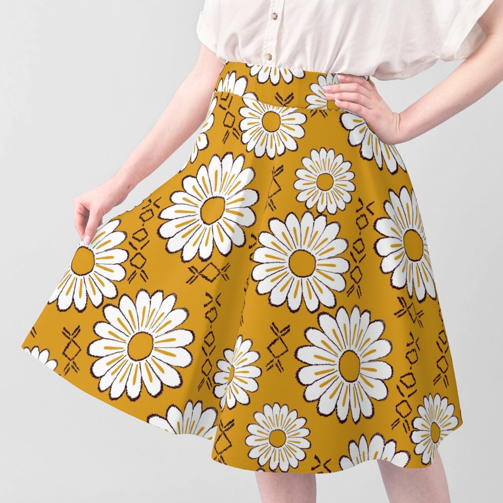 Harry Sunflower Shirt Flower Print Hippie Pop Art Floral Pattern Fabric huge flowers fabric