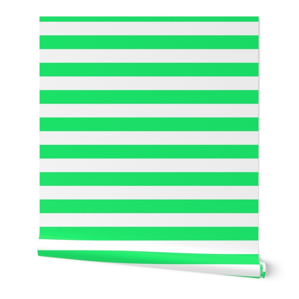 Lime Mojito Green Horizontal Tent Stripes Florida Colors of the Sunshine Decor Collection Decor Collection lime green wallpaper
