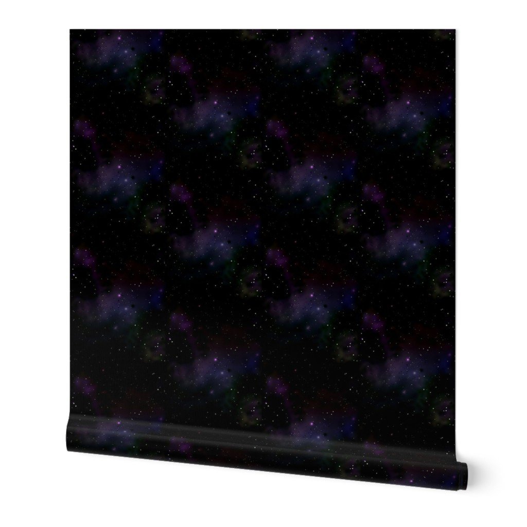 Midnight Black and Blue Night Sky Nova Wallpaper midnight blue wallpaper