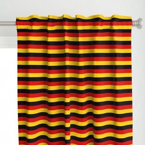 German Flag Colors Red Gold and Black 1 Inch Horizontal Stripes Home Styling Collection Design Collection german flag curtain design