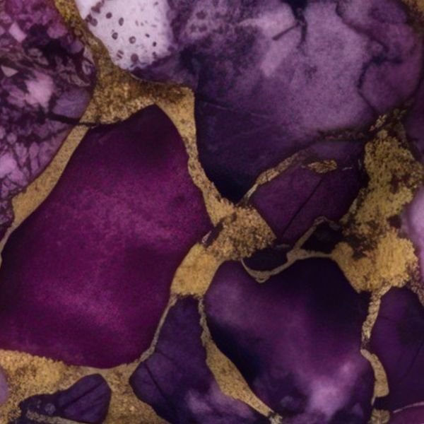 Amethyst and Gold Alcohol Ink 4 Decor Collection Interior Collection alcohol ink fabric design