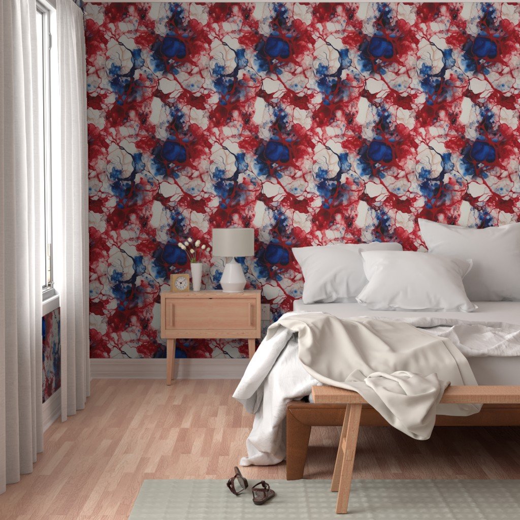 Red White and Blue Alcohol Ink UK Patriotic Flag Colors Alcohol Ink Wallpaper alcohol ink pattern wallpaper