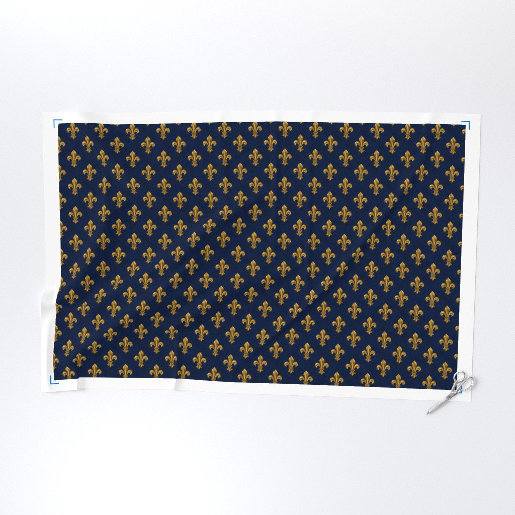 Elegant French royal fleur de lis pattern inspired by Bourbon Fabric french royal fabric