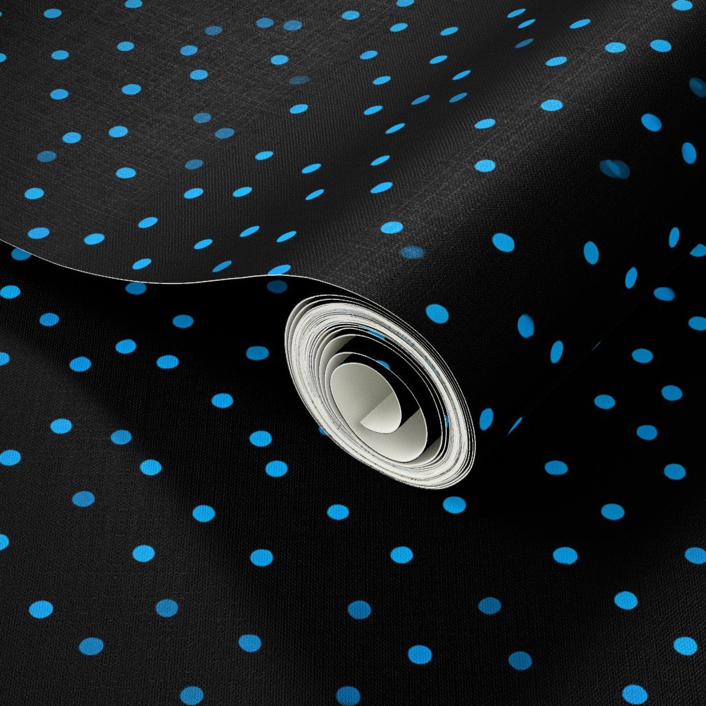 Halloween Will O Wisps Blue Black Seamless Pattern Wallpaper will o wisps wallpaper