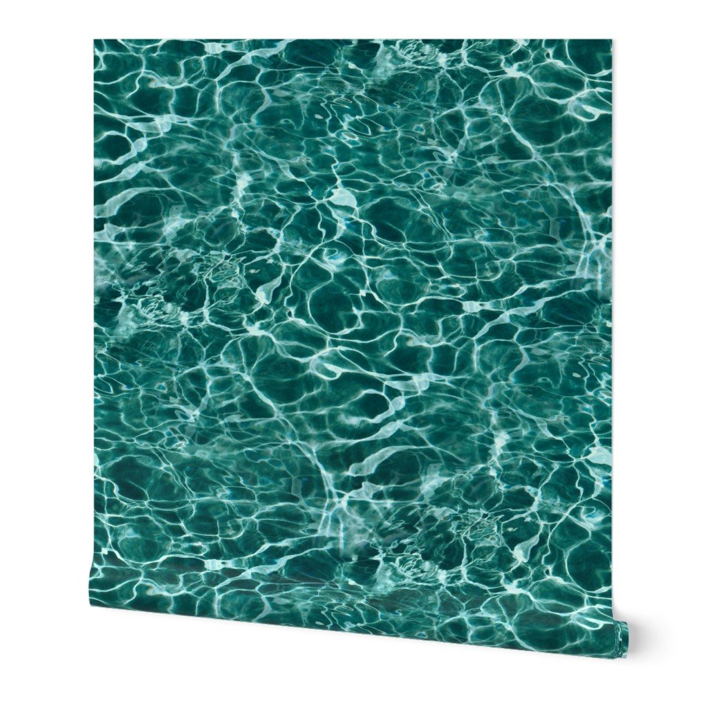 Bora Bora Lagoon Blue Water Ripples Design Collection Design Collection cool tone wallpaper