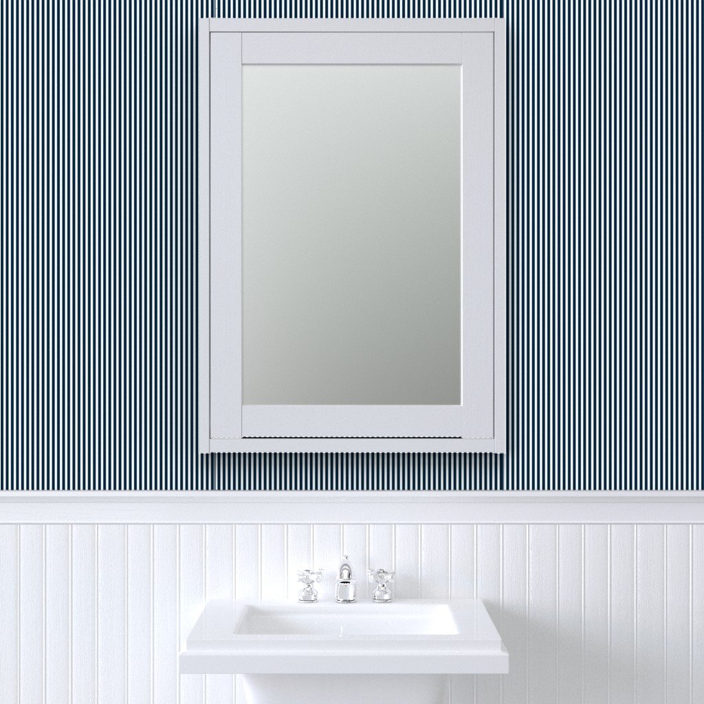 Navy and White Sailor Stripes Wallpaper navy white wallpaper