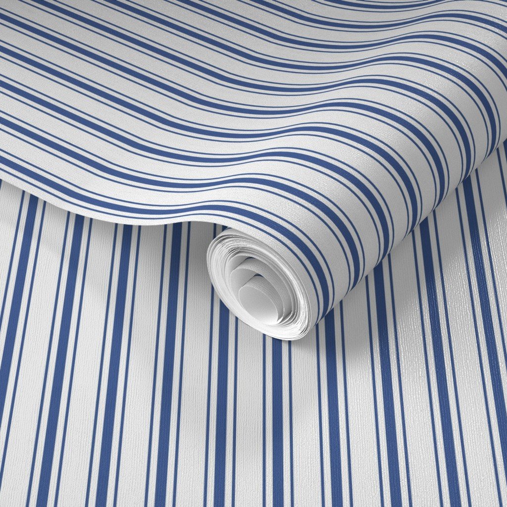 Mattress Ticking Dark Blue Wallpaper mattress ticking wallpaper