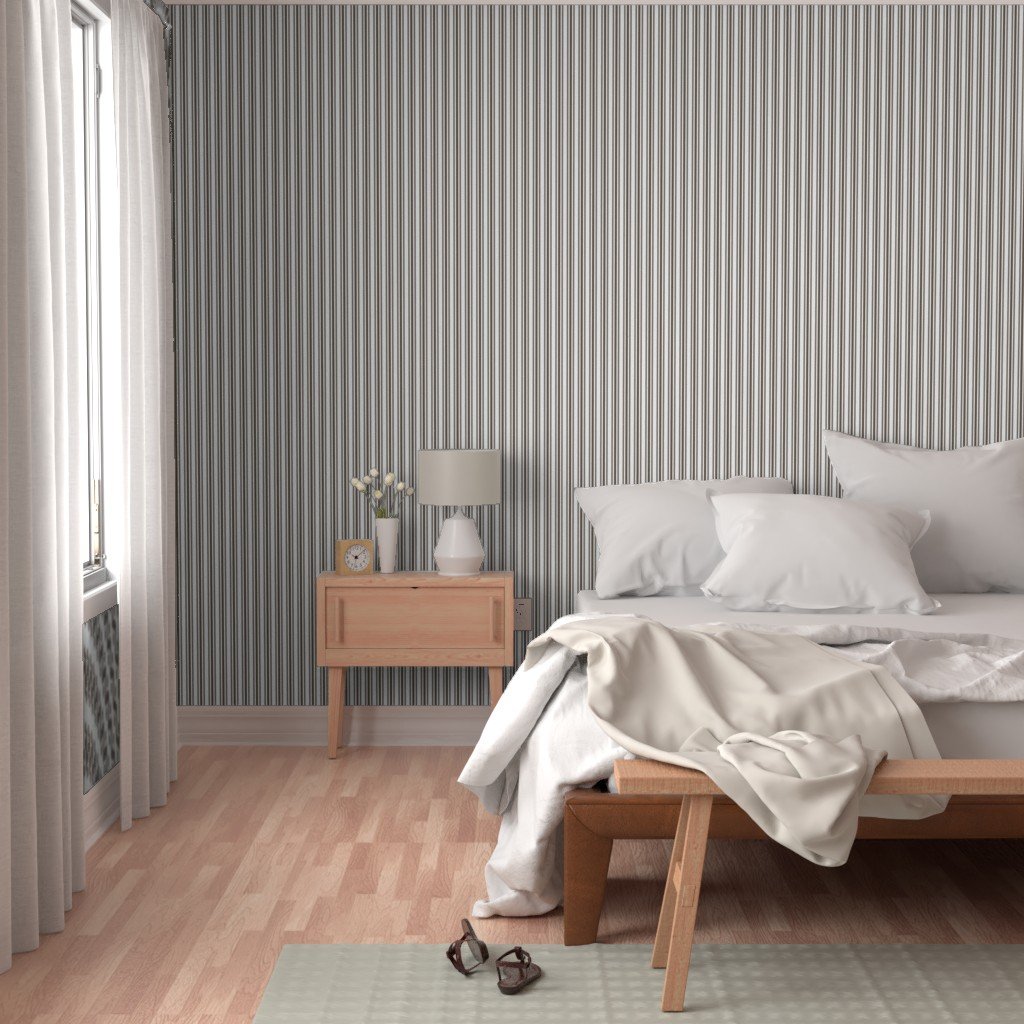 Trendy Large Brown Coco Pastel Brown French Mattress Ticking Double Wallpaper brown coco wallpaper