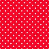 Small 1/2 Inch white Polka Dots on Cherry Red