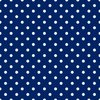 1/2 inch White Polkadots on Navy Blue