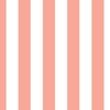 Merry Bright Pastel Peach and White Vertical 2 inch Cabana Stripe