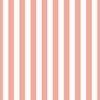 Merry Bright Pastel Peach and White Vertical 1 inch Beach Hut Stripe
