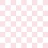 2 inch Checked Checkerboard Merry Bright Christmas Pattern in Pale Pink and