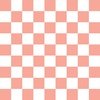 2 Checked Checkerboard Merry Bright Christmas Pattern in Peach and White