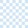 2 Checked Checkerboard Merry Bright Christmas Pattern in Pastel Blue and