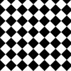 Black and alternating white 2 diagonal diamond harlequin to coordinate with