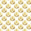 Small Scottish Thistle Flower of Scotland Gold on White