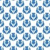 Small Scottish Flag Blue Thistle Flower of Scotland on White