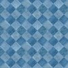 2 inch Diagonal Light and Dark Blue Stained Wood Checkerboard Chess