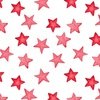 Large Faded Red Christmas Stars on White