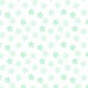 Faded Mint Christmas Stars on White