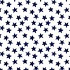 Faded Midnight Blue Christmas Stars on White