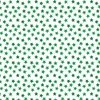 Small Faded Green Christmas Stars on White