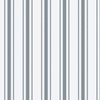 Ice Blue French Provincial Ticking Stripe on Off-White
