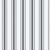 Twilight Blue French Provincial Ticking Stripe on Off-White