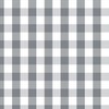 Grey Blue and White French Provincial Winter Gingham Check