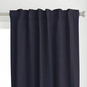 Micro Navy and Orange Polka Dots Design Collection Decor Collection micro polka dots curtain design
