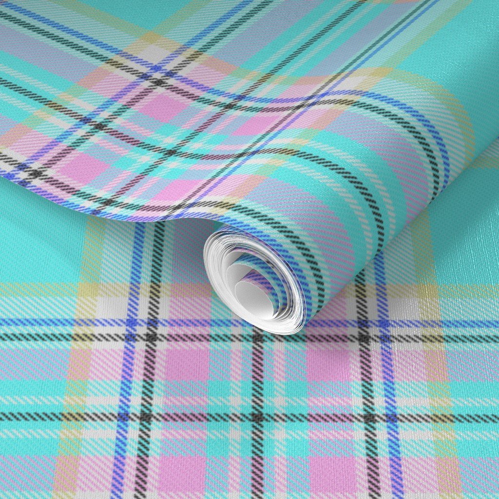 Large Royal Floridian Tartan Check Plaid Wallpaper fl wallpaper