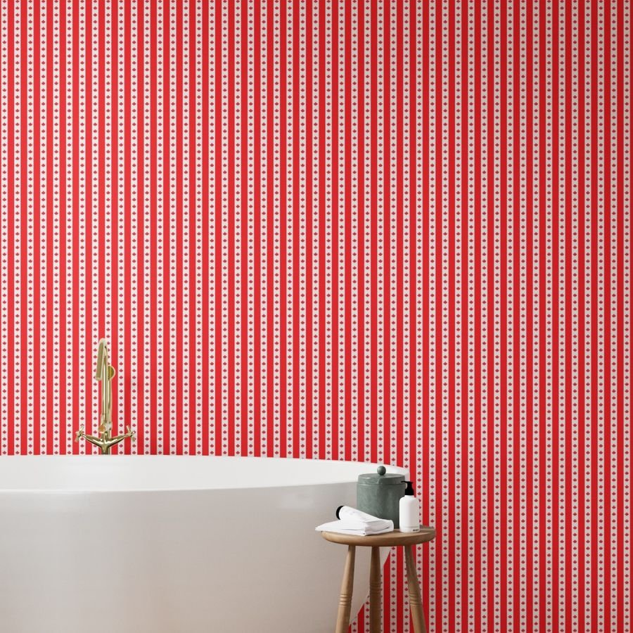 Canadian Flag Colors Red White and Maple Leaves 1 Inch Vertical Wallpaper red white wallpaper
