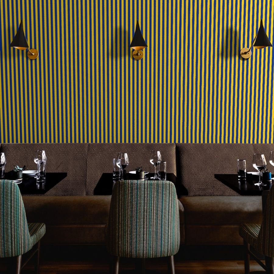 School Colors Vertical One Inch Stripe Blue and Gold Mairemont HS Wallpaper blue and gold wallpaper