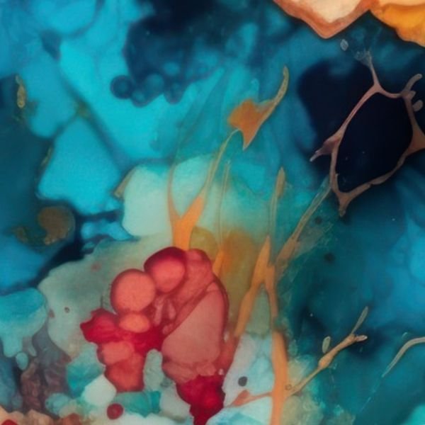 Hawaiian Alcohol Ink Home Styling Collection Home Styling Collection abstract hawaiian fabric design