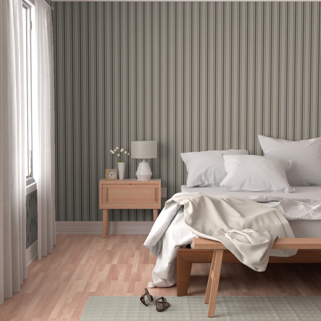 Chocolate on Beige French Provincial Mattress Ticking Wallpaper chocolate mattress t wallpaper