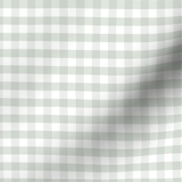 Pale Sage Gingham Check Plaid Pattern Design Collection Home Styling Collection soft tones fabric design